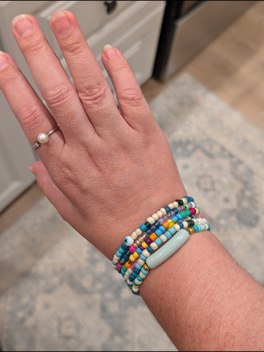 Multicolor Seed Bead Bracelets